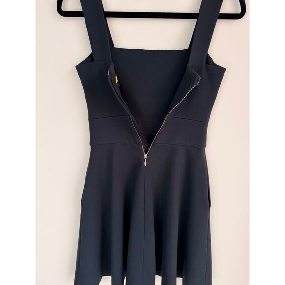 Banana Republic Ally Collection Black Sleeveless Fit Flare Dress Size 0 Pockets - Picture 7 of 9